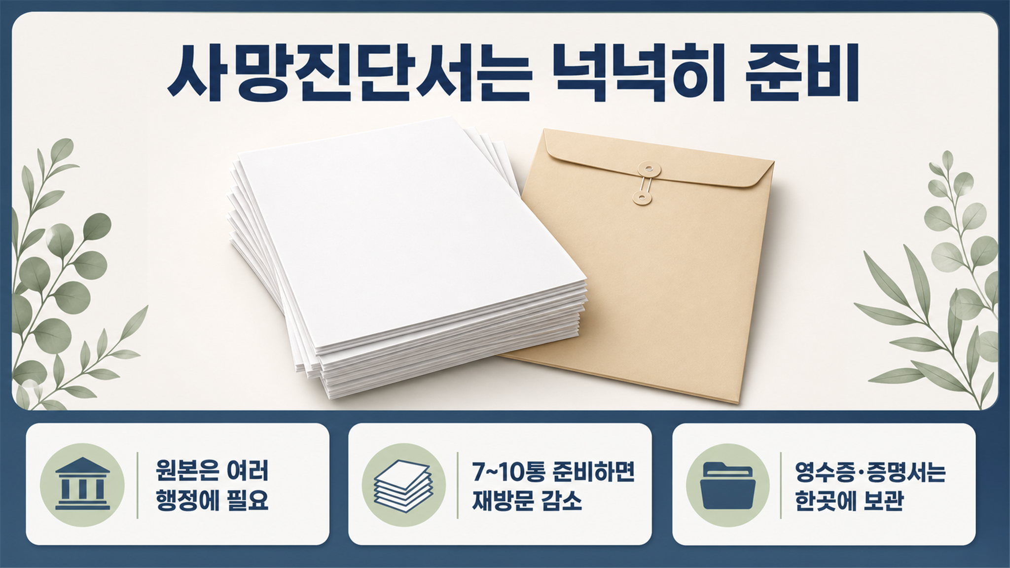 부모님 사망 후 해야 할 일, 장례부터 행정까지 순서