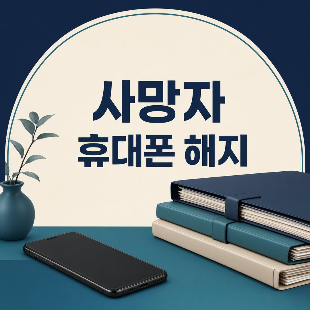 사망자 휴대폰 해지, 명의·요금·소액결제 정리 순서