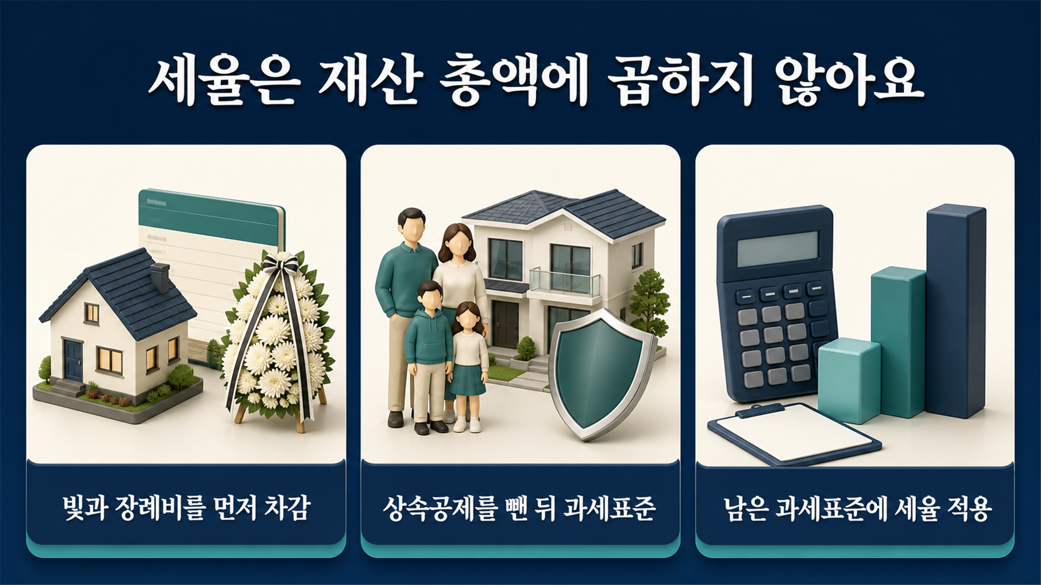 상속세 세율, 과세표준 구간과 누진공제 계산하기