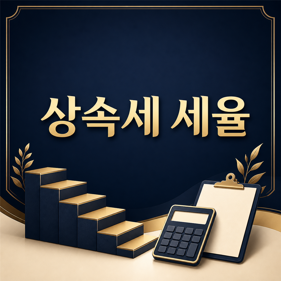 상속세 세율, 과세표준 구간과 누진공제 계산하기