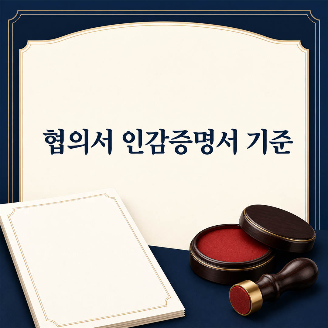 상속재산분할협의서 인감증명서, 필요한 경우와 발급 기준