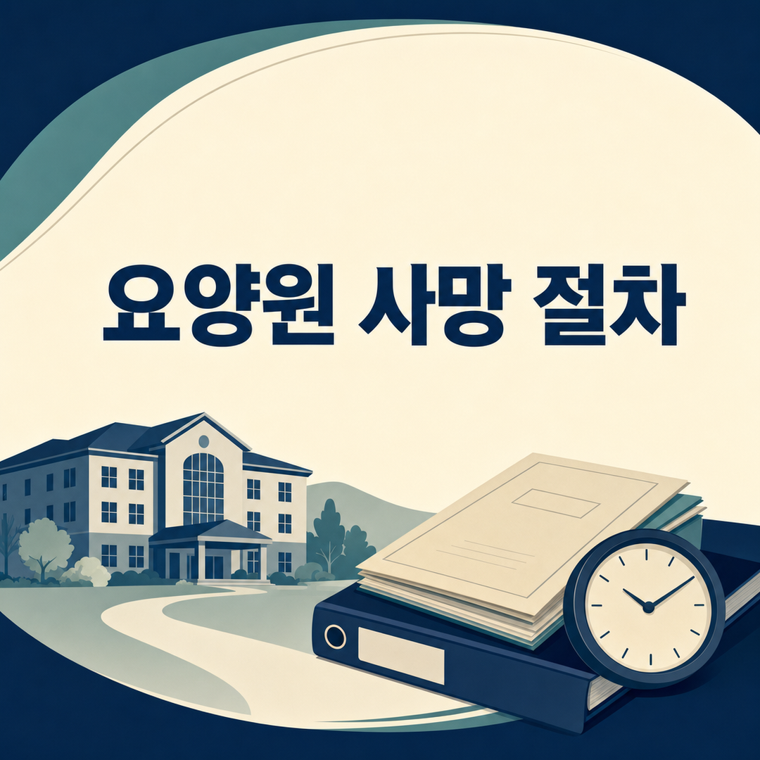 요양원 사망 절차, 사망 확인부터 이송과 장례 준비까지