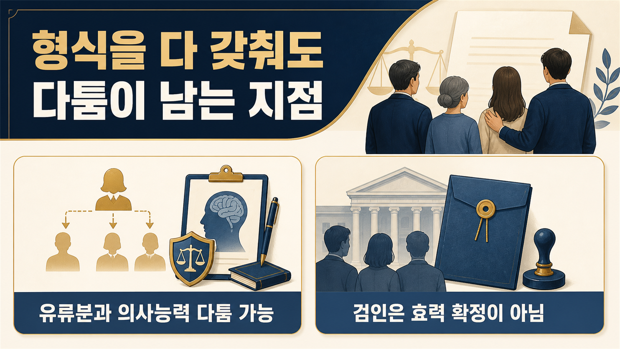 유언장 효력, 작성 방식과 무효가 될 수 있는 경우