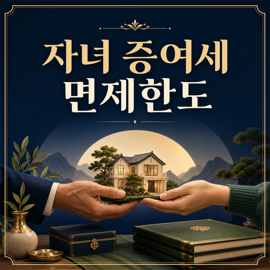 자녀 증여세 면제한도, 공제기간과 증여자별 기준