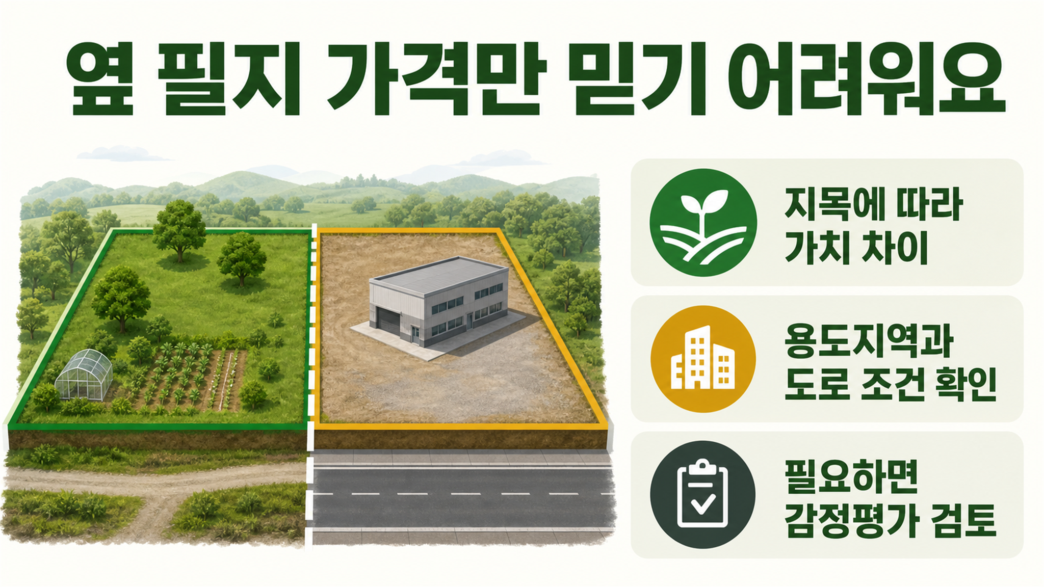 토지 상속세 평가, 개별공시지가와 시가 적용 기준