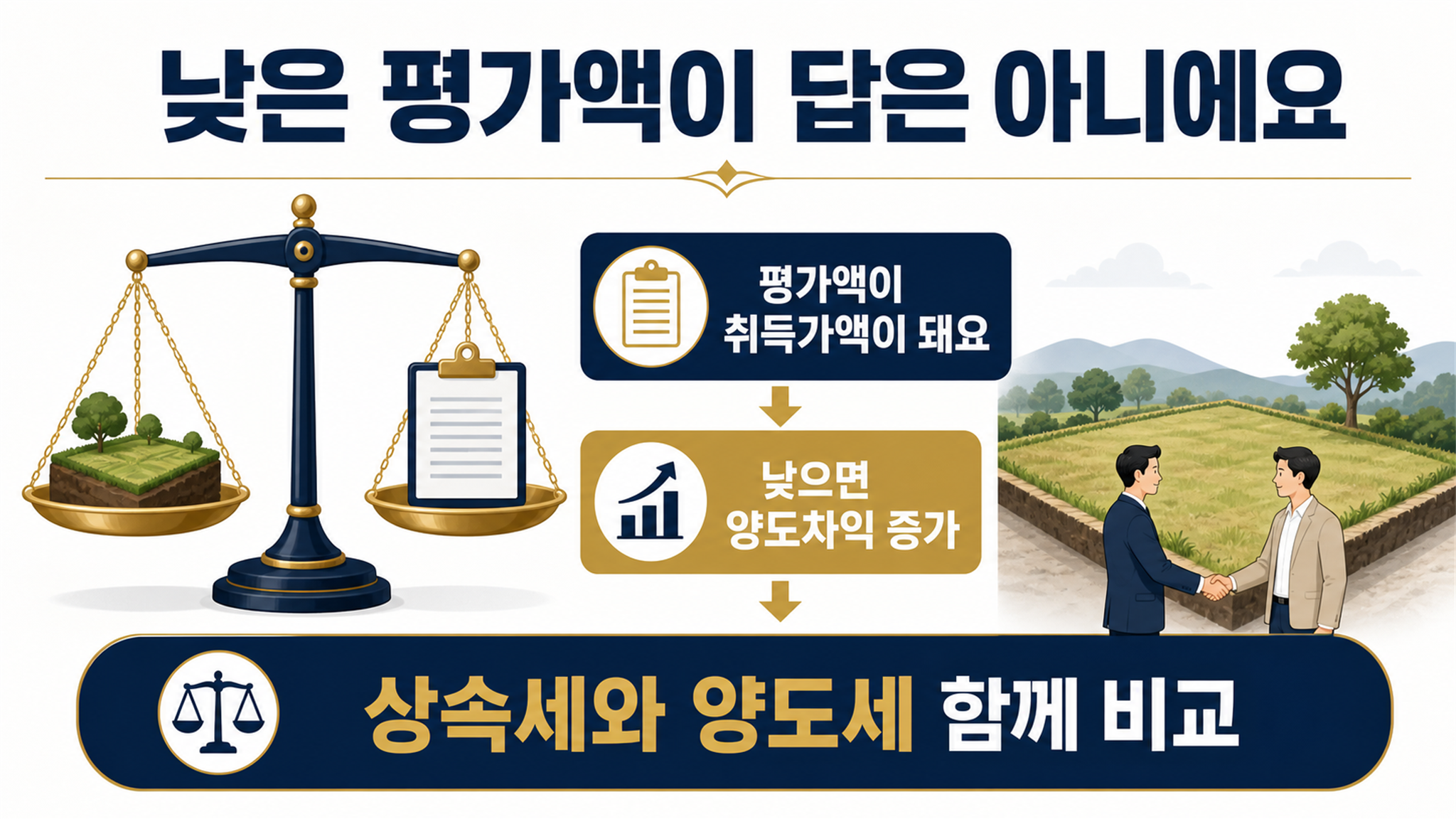 토지 상속세 평가, 개별공시지가와 시가 적용 기준