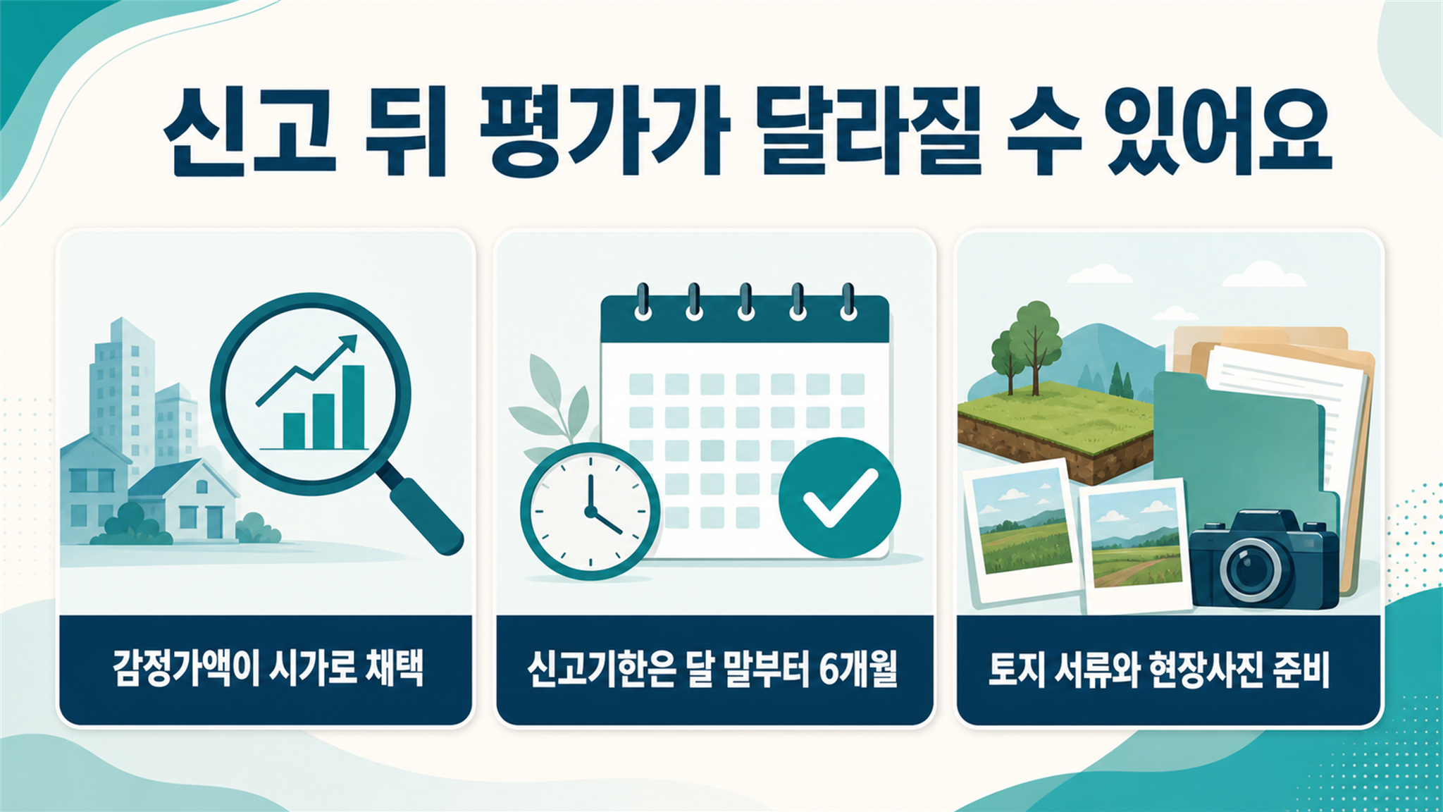 토지 상속세 평가, 개별공시지가와 시가 적용 기준