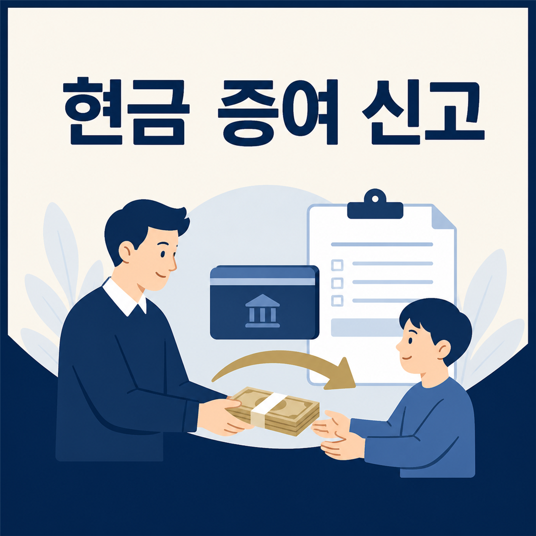 현금 증여 신고, 신고기한과 준비서류 확인하기