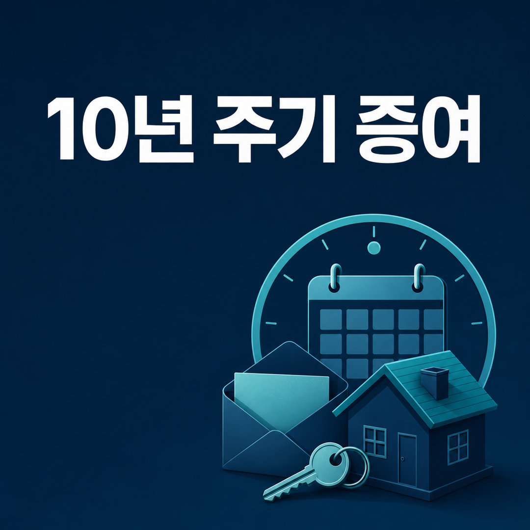 10년 주기 증여, 합산기간과 증여재산공제 이해하기